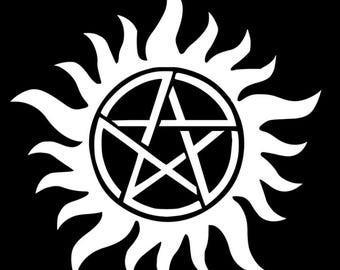 Adesivo in vinile con simbolo anti-possessione soprannaturale