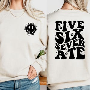 In My Cheer Era Sweatshirt, Five Six Seven Ate Tee, Cheer Gift, Cheerleader Shirt, Cheer Mom Shirt, Cheerleader Gift, In My Cheer Era Shirt