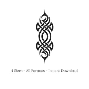 Diseño de bordado vikingo, bordado a máquina de nudo celta (descarga instantánea), 4 tamaños, todos los formatos