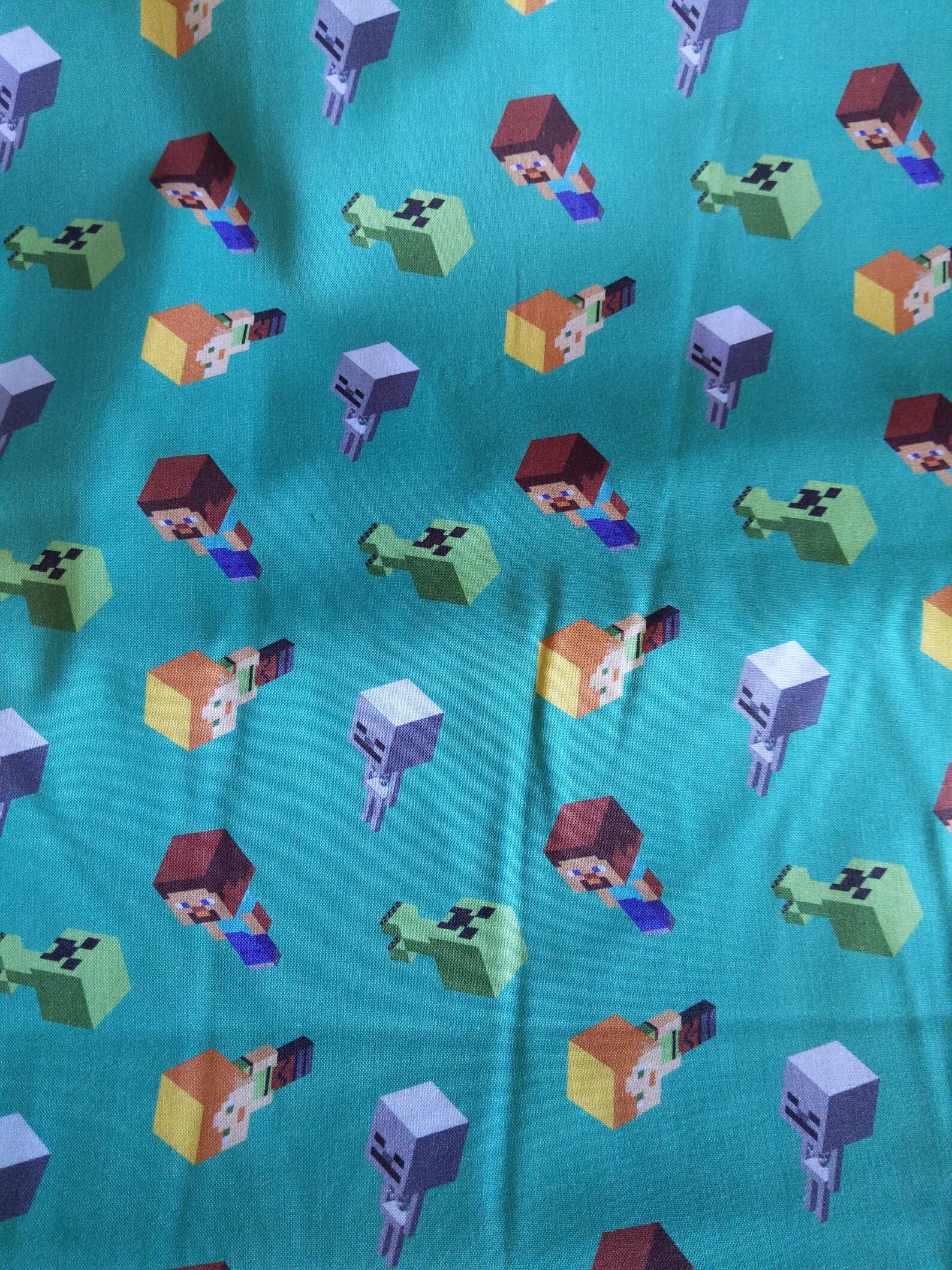 Minecraft 1yd. cotton fabric quilt material Etsy