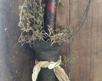 6" Drip Flameless Candle, Primitive, Rustic Weddings, Favors, FREE Shipping, Craft Supplies, DIY, PRIMITIVE Doll Supplies