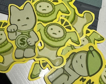 Adesivi in vinile lucido resistente alle intemperie Smiski Sticker assortiti