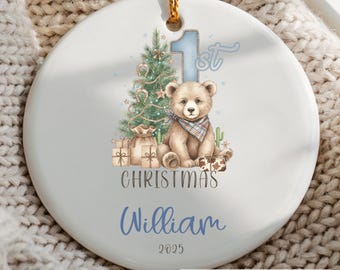Baby Boy Ornament, Custom Baby Boy Christmas Ornament Personalized Baby Boy Keepsake Baby Boy First Christmas Ornament for Baby Boy Ornament