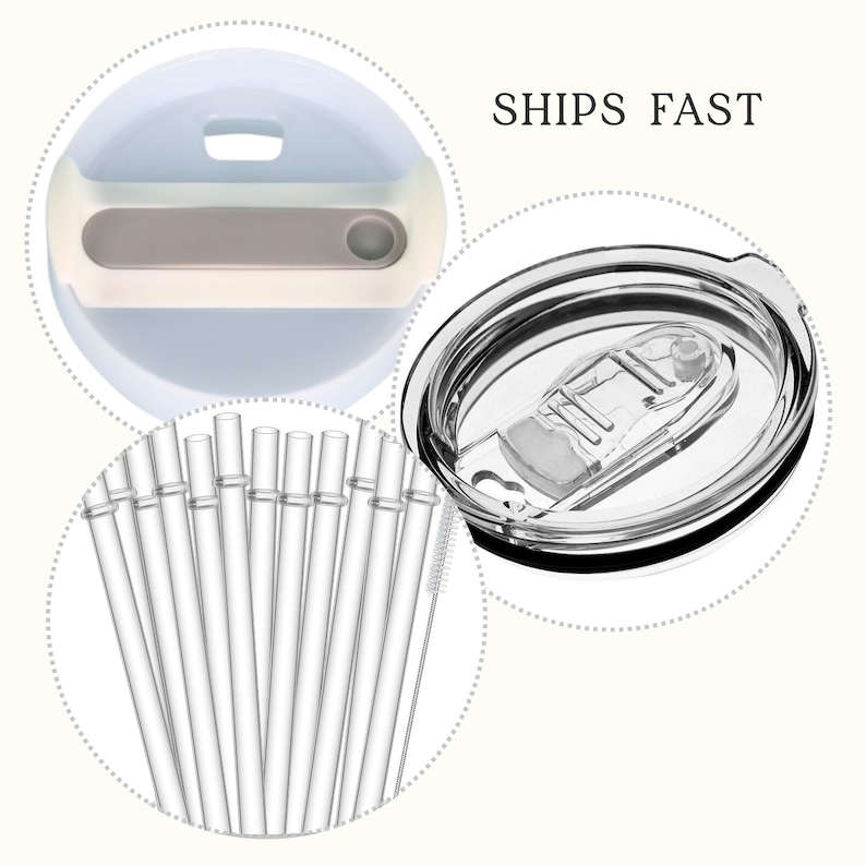 Accessoires pour gobelets 40 oz et 20 oz Couvercle Paille image 1