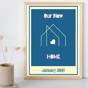 personalized new home gift, gift for your new home, house moving gift, housewarming gift for couple, first home gift idea, new home wall art