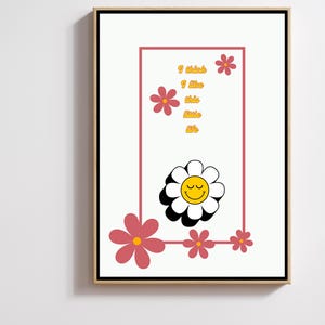 I think I like this little life wall print, wall art print, I think I like this little life wall art, uplifting quote wall art, trendy quote