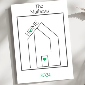 our new home art, 2025 home art, new homeowner art, custom housewarming print, custom housewarming printable gift, housewarming canva gift