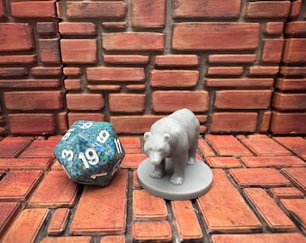 Oso negro, miniatura de 28 mm para D&D, Pathfinder y otros juegos de mesa
