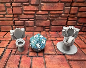 Toilet Mimic | Scatter Terrain, 28mm miniature for D&D, Pathfinder and other tabletop games