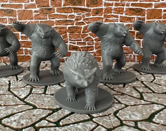 Miniatura de Owlbear de 28 mm para DND, Pathfinder y otros juegos de mesa