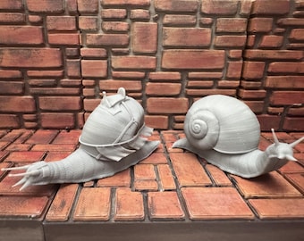 Caracol gigante en miniatura, modelo de resina de 28 mm, juego de rol de mesa