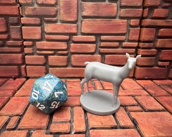 Deer I Doe, 28mm miniature for D&D, Pathfinder and other tabletop games
