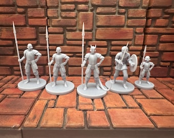 Miniatura de guardia/halcón/tiefling, 28 mm para D&D, Pathfinder y juegos de mesa.