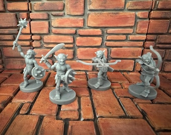 Goblin 28mm miniature set for DnD, Pathfinder and other tabletop games