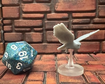 Búho, juego de miniaturas de 28 mm para DnD, Pathfinder y otros juegos de mesa