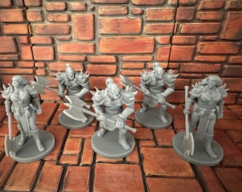 Orcs, 28mm miniature set for DnD, Pathfinder and other tabletop games