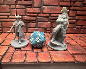 Pirates 28 mm-miniaturen voor DnD, Pathfinder en andere tafelspellen