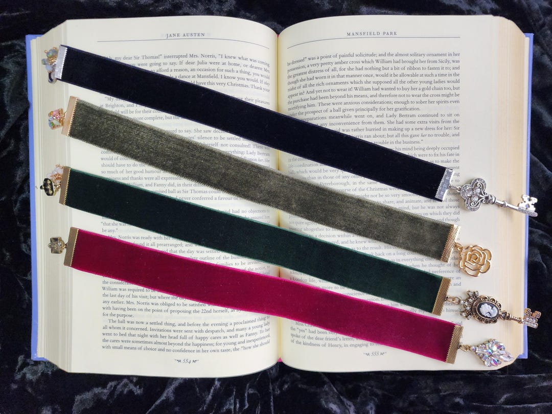 Ribbon Bookmark Velvet Ribbon Reader Gift Page Holder Cute Bookmark ...