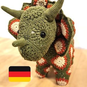 Crochet flower triceratops - Etsy 日本