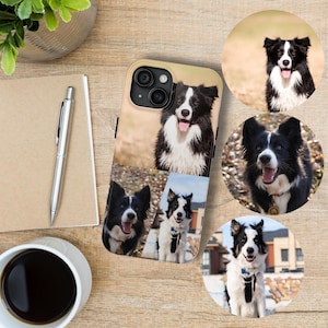 Funda de teléfono personalizada con foto de mascota: regalo personalizado para perro o gato