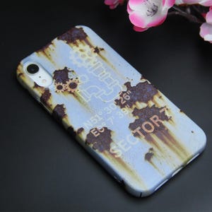 Custom Engraved Steampunk Phone Case: Rustic Industrial Polycarbonate Cover