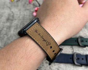 Uhrenarmband für iPhone 38-40-41-42-44-45-46-49 mm Geschenk für Ihn / Sie Vater Dad Opa (38-40-41-42-44-45-46-49 mm)