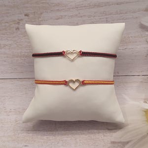 Elegant Love String Rope Braided Bracelet. Nylon. Handmade. Paracord. Stylish Jewelry. Personalized Gift. For Her Him. Couples. Mother Gift