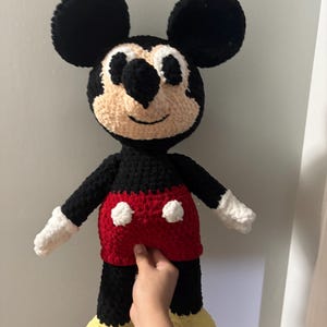 Micky mouse- crocheted- plush