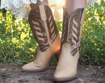 frye metallic boots