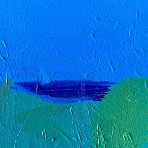 Crepúsculo à beira-mar. Pequena pintura a óleo sobre papelão. 10x15 cm. Arte original. Assinada pelo artista. Interior, design. Pintura como presente.