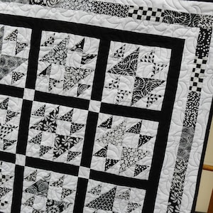 Black Tie Affair Layer Cake Quilt Pattern - PDF INSTANT DOWNLOAD