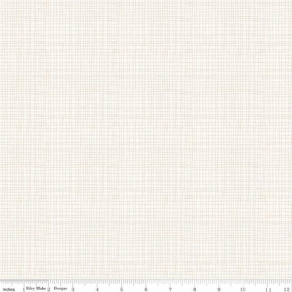 Love You S'more Weave Cream by Gracey Larson for Riley Blake - C12147 Cream - Yardage