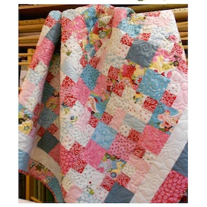 Quilt Pattern -  Candy Corners -  Multiple Sizes - Layer Cake & Fat Quarter Friendly Hard Copy Version