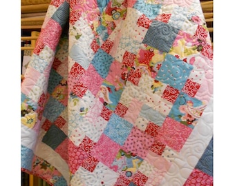 Quilt Pattern -  Candy Corners -  Multiple Sizes - Layer Cake & Fat Quarter Friendly Hard Copy Version