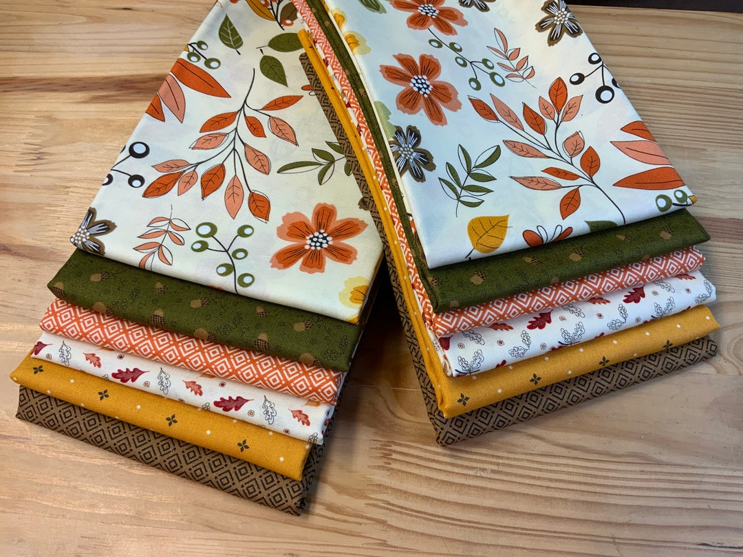 Awesome Autumn Half Yard Bundle by Sandy Gervais for Riley Blake 6 ...