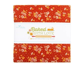Baked With Love 5" Stacker / Charm Pack by Lori Holt for Riley Blake - 5-17780-42