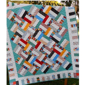 Pick Up Sticks Quilt Pattern: Jelly Roll Friendly (Hard Copy)