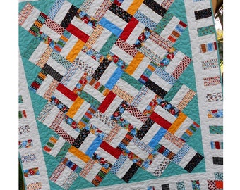 Pick Up Sticks Quilt Pattern: Jelly Roll Friendly (Hard Copy)