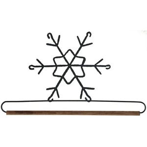7 1/2&quot; Wire Snowflake with Dowel Quilt - Craft Holder - Hand Crafted in USA by Ackfeld Manufacturing