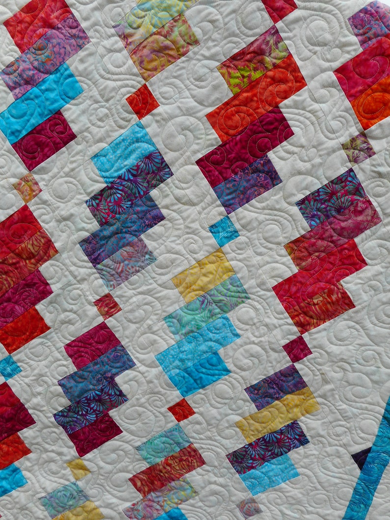 Rotini Twist Jelly Roll Quilt Pattern Hard Copy Version Etsy