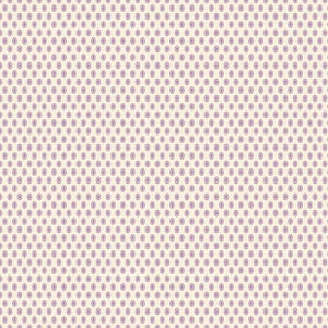 May include: A repeating pattern of small, oval shapes in a soft purple color, evenly spaced across a cream-colored background. The design creates a textured, dotted effect, suitable for fabric or wallpaper.