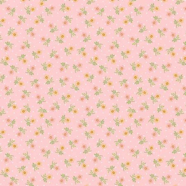 Renaissance Garden Pink Calico by Mary Jane Carey for Henry Glass & Co. 2628 22 - Yardage