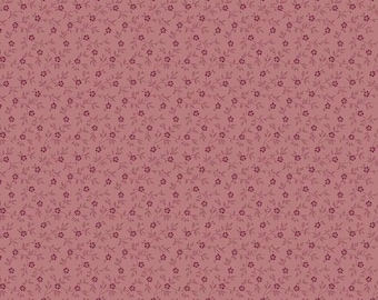 Dark Pink Floral Vines Cotton Fabric - Riley Blake Midnight Garden - Yardage
