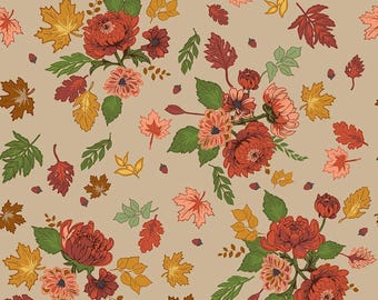 Fall Fabric-Cozy Autumn Main Palomino by Riley Blake C17870 - Yardage