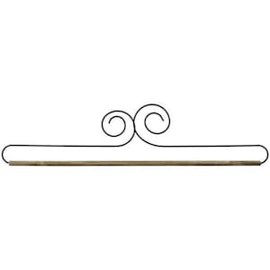 9" Wire Double Scroll with Dowel Quilt - Craft Holder - Hand Crafted in USA by Ackfeld Manufacturing