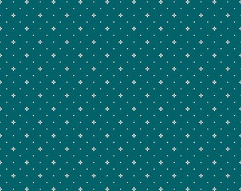 Arrival of Winter Ditsy Dark Teal by Sandy Gervais for Riley Blake C13526 Dark Teal - Yardage