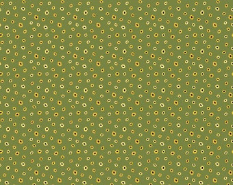 Petals & Pedals Mini Floral on Green by Jill Finley for Riley Blake - C11146 Green - Yardage