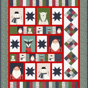 Very Merry Quilt Kit by Little Louise Designs - Uses a Christmas Panel and a Charm Pack - Advanced Beginner