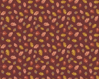 Fall Fabric-Cozy Autumn Dark Rust by Riley Blake C17874 - Yardage