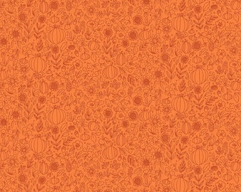 Autumn Fabric- Happy Fall Days Riley Blake C16344 Orange - Yardage